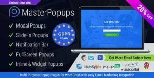 Master Popups GPL v3.9.1 – Popup Plugin for WordPress & Popup Editor