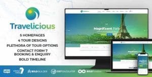 Travelicious Theme GPL v1.5.5 – Tour Operator WordPress Theme